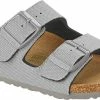Birkenstock Arizona Sandalen TEX Canvas Vegan Regular Kinderen, Grijs -Casual schoenen Shop birkenstock arizona sandals tex canvas vegan regular kids stone coin 1