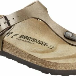Birkenstock Gizeh Teenslippers Birko-Flor Nubuk Small Dames, Zilver