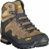CMP Campagnolo Athunis WP Mid Trekking Schoenen Heren, Bruin/zwart