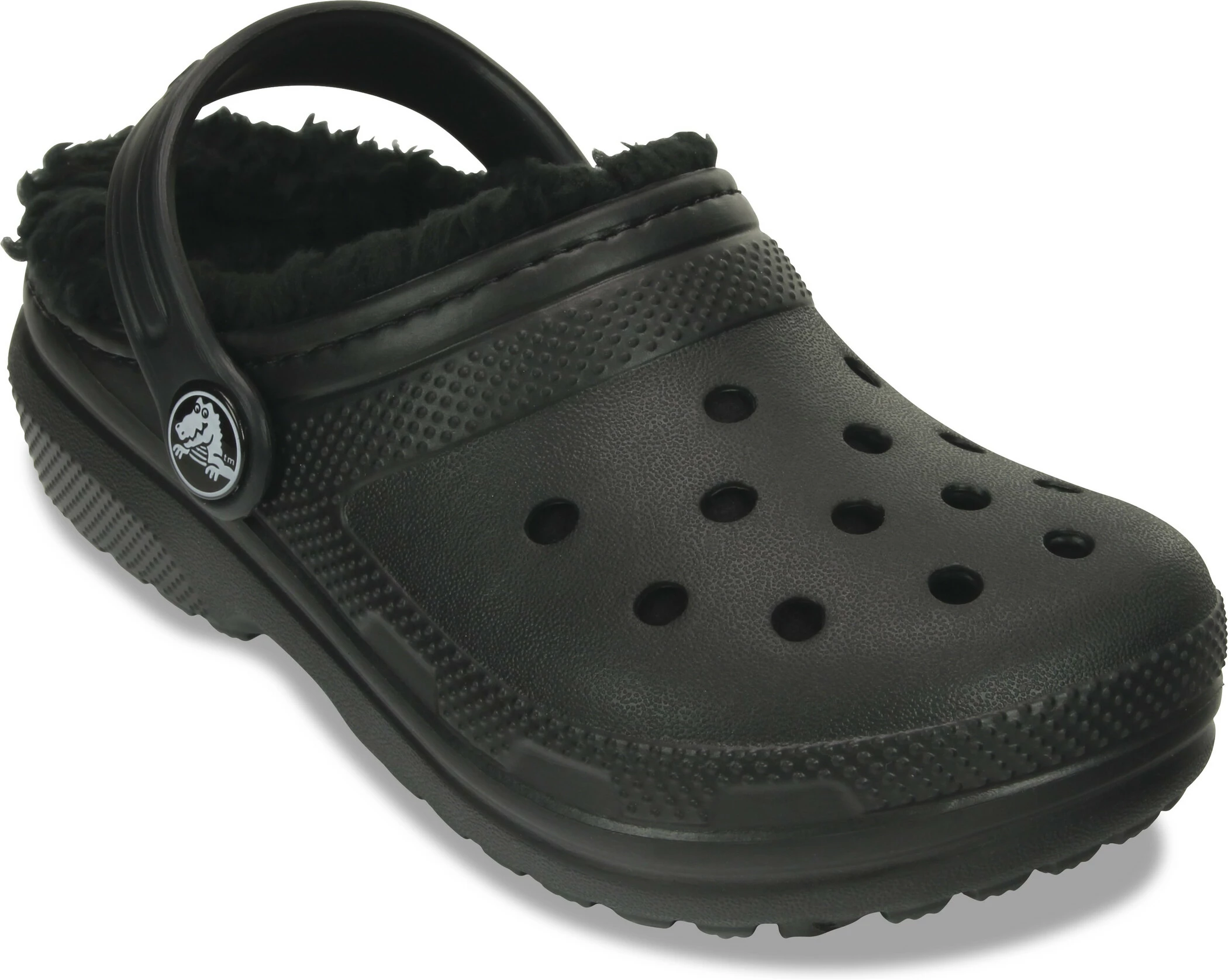 Crocs Classic Lined Klompen Kinderen, Zwart 3 Crocs Classic Lined Klompen Kinderen, Zwart