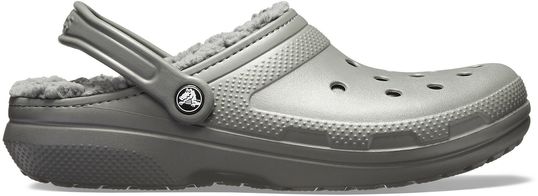 Crocs Classic Lined Clogs, Grijs 3 Crocs Classic Lined Clogs, Grijs