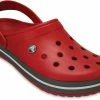Crocs Crocband Clogs, Rood/zwart