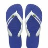 Havaianas Brasil Logo Sandalen, Blauw/wit