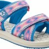 Jack Wolfskin Zulu VC Sandalen Kinderen, Blauw/wit -Casual schoenen Shop jack wolfskin zulu vc sandals kids coral blue 1