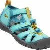 Keen Seacamp II CNX Sandalen Kinderen, Turquoise -Casual schoenen Shop keen seacamp ii cnx sandals kids ipanema fjord blue 1