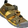 Keen Seacamp II CNX Sandalen Jongeren, Olijf/geel -Casual schoenen Shop keen seacamp ii cnx sandals ungdomar military olive saffron 1
