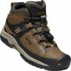 Keen Targhee Mid WP Schoenen Jongeren, Bruin/zwart