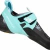 La Sportiva Skwama Vegan Klimschoenen Dames, Turquoise/zwart