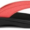 OluKai Ohana Sandalen Dames, Roze/zwart