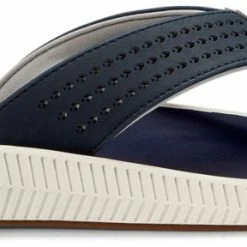 OluKai Ulele Sandalen Heren, Blauw/wit