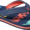 Reef Kids Ahi Teenslippers Kinderen, Blauw -Casual schoenen Shop reef kids ahi flips kids navy palms stripe 1