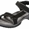 Teva Terra Fi Lite Leren Sandalen Dames, Zwart 1 Teva Terra Fi Lite Leren Sandalen Dames, Zwart -Casual schoenen Shop teva terra fi lite leather sandals women black 1