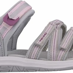 Viking Footwear Molly Sandalen Kinderen, Grijs/roze